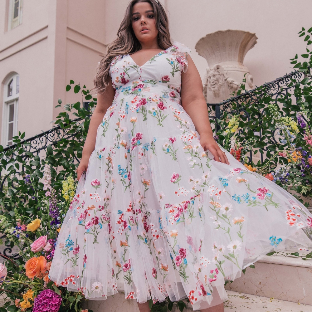 Floral Embroidered Maxi Dress